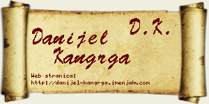 Danijel Kangrga vizit kartica